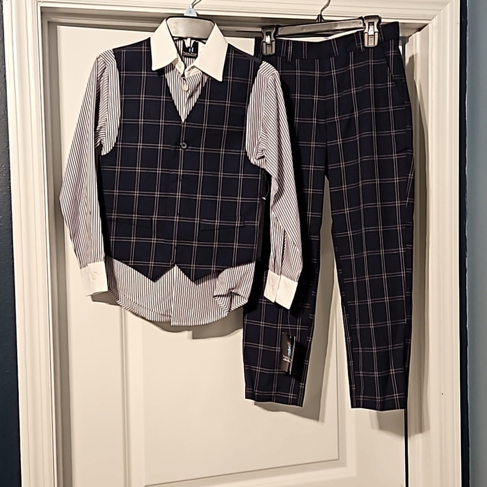 Boys Dress Vest, Shirt, Pants Set